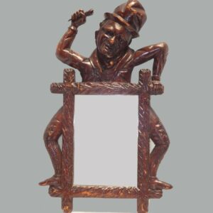 29-19145x, Carved mirror, Jolly Boatman, late 19th century. $1,450