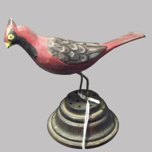 23-10771, Folk art carved wood bird, polychrome paint, probably PA, late 19th early 20th century. $575