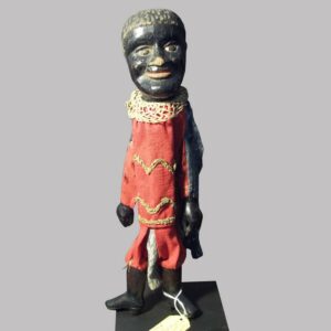 30-20475x, Folk art carved wood figure of a black man puppet, American late 19th century. $775