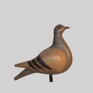 28-18727, American carved and painted wood pigeon, probably a working decoy, 1920-30's. $1,850